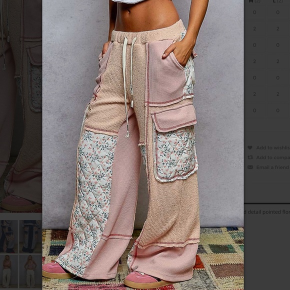 POL "Irene 2" POL Relaxed Fit Quilted Pants - Picture 5 of 7